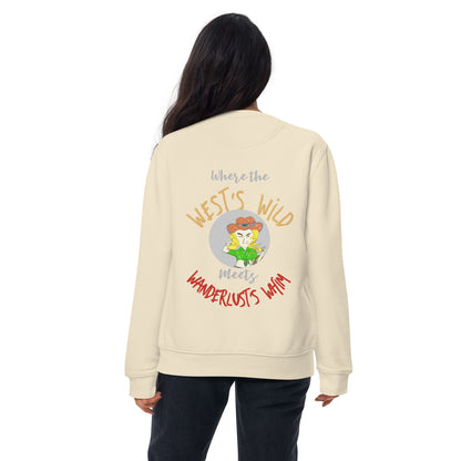 Premium Cozy Long Sleeve T-shirt – Classic Cowgirl Graphic Sweatshirt | FunWearCode
