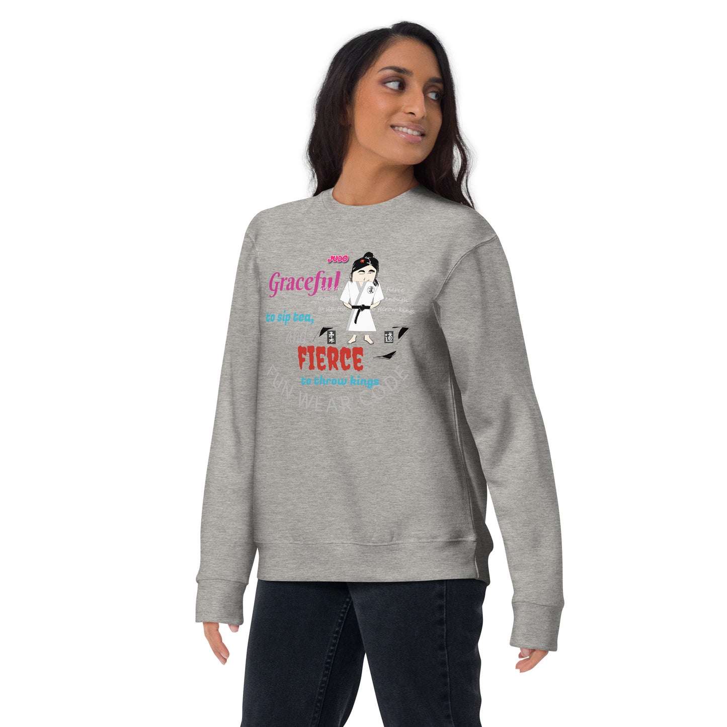 Camiseta de manga larga Karate Lady: elegante camiseta inspirada en las artes marciales | FunWearCode