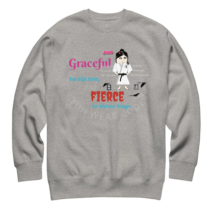 Camiseta de manga larga Karate Lady: elegante camiseta inspirada en las artes marciales | FunWearCode