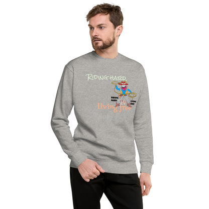 Premium Cozy Long Sleeve T-shirt – Classic Cowboy Graphic Sweatshirt | FunWearCode