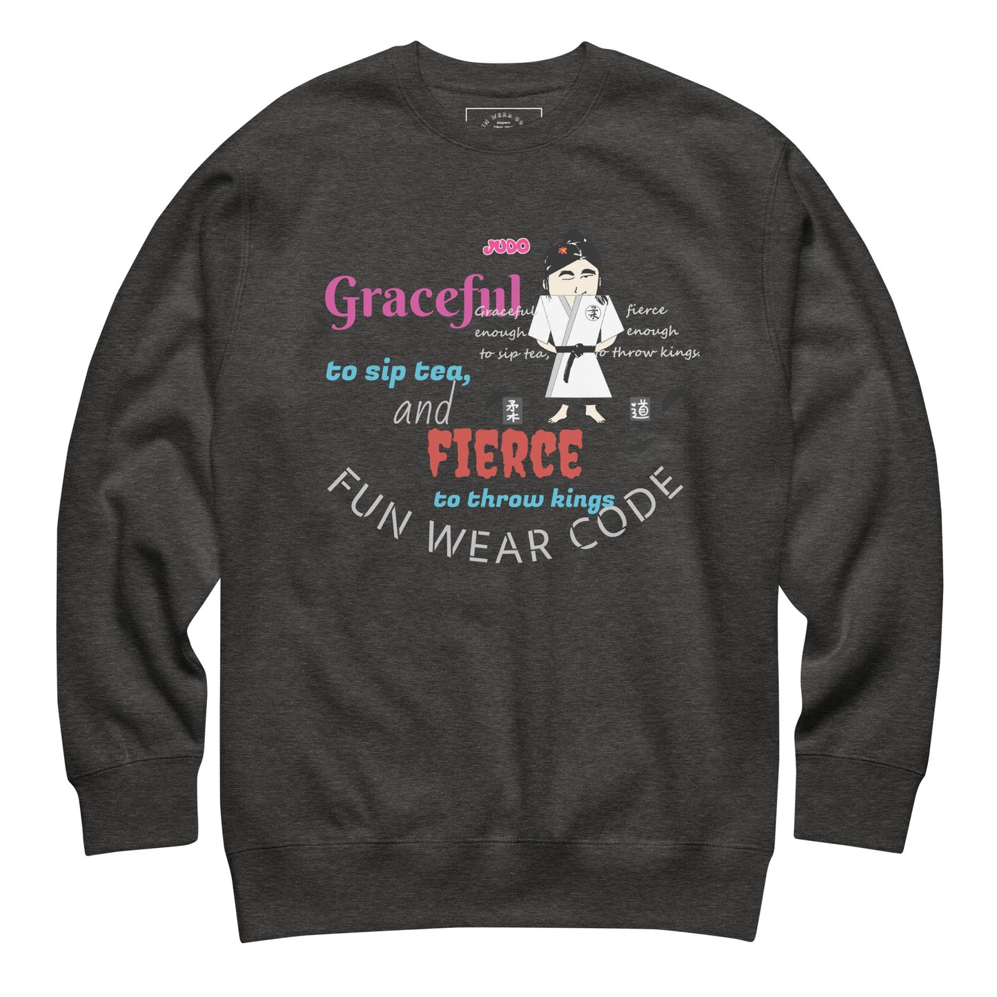 Camiseta de manga larga Karate Lady: elegante camiseta inspirada en las artes marciales | FunWearCode