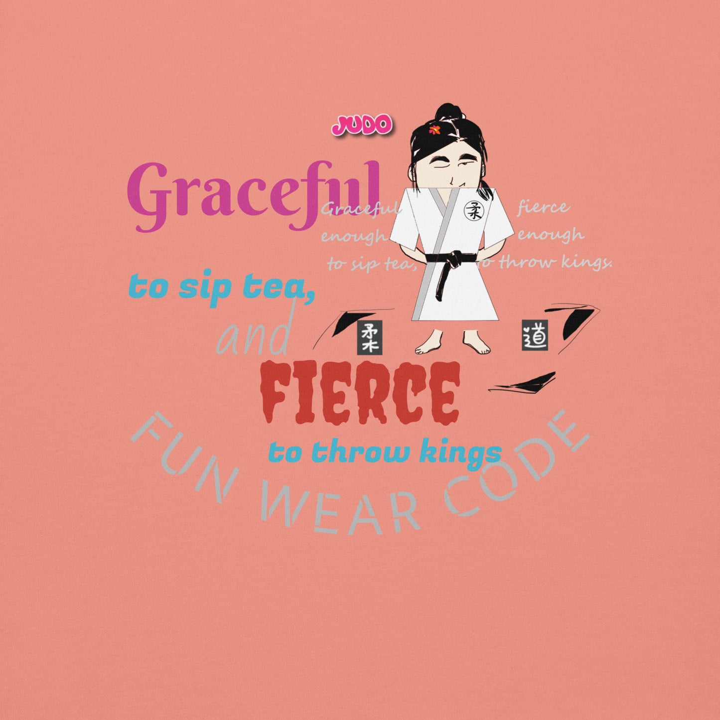 Judo Lady Long Sleeve Tee – Stylish Martial Arts Inspired Sweatshirt | FunWearCode