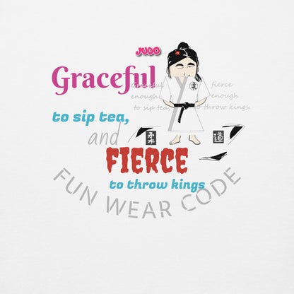 Camiseta de manga larga Karate Lady: elegante camiseta inspirada en las artes marciales | FunWearCode