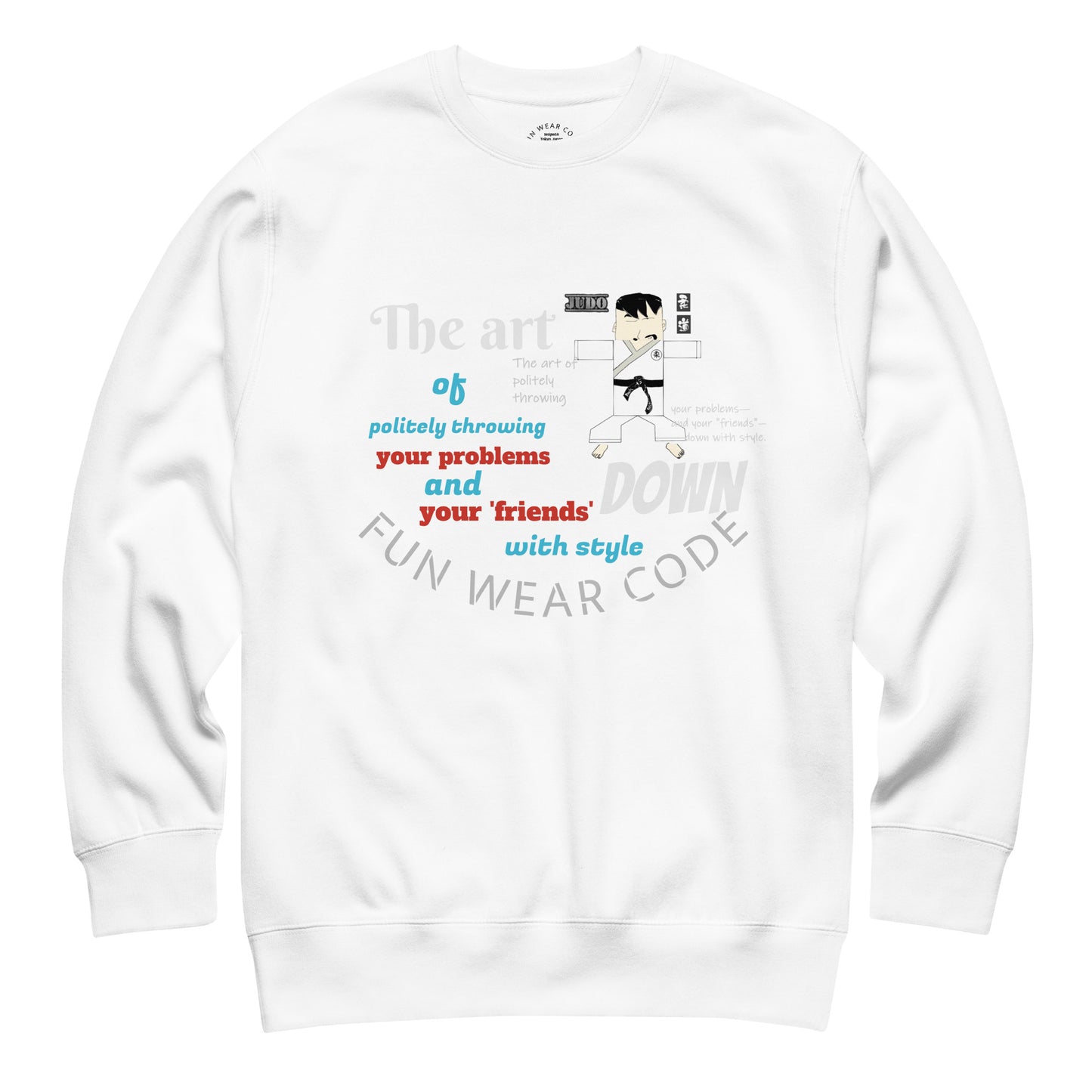 Judo Theme Long Sleeve Tee – Fun Martial Arts Shirt | FunWearCode