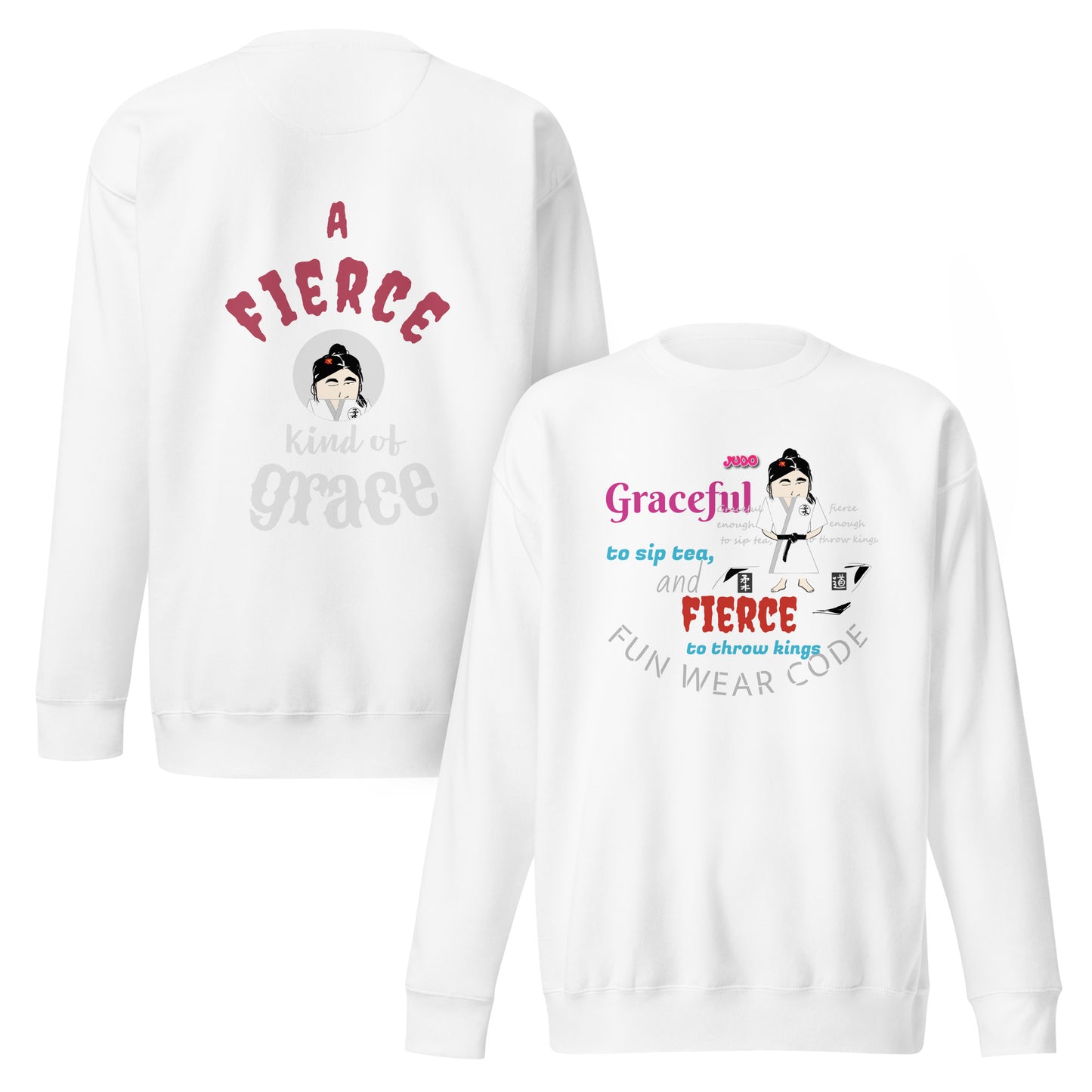 Camiseta de manga larga Karate Lady: elegante camiseta inspirada en las artes marciales | FunWearCode