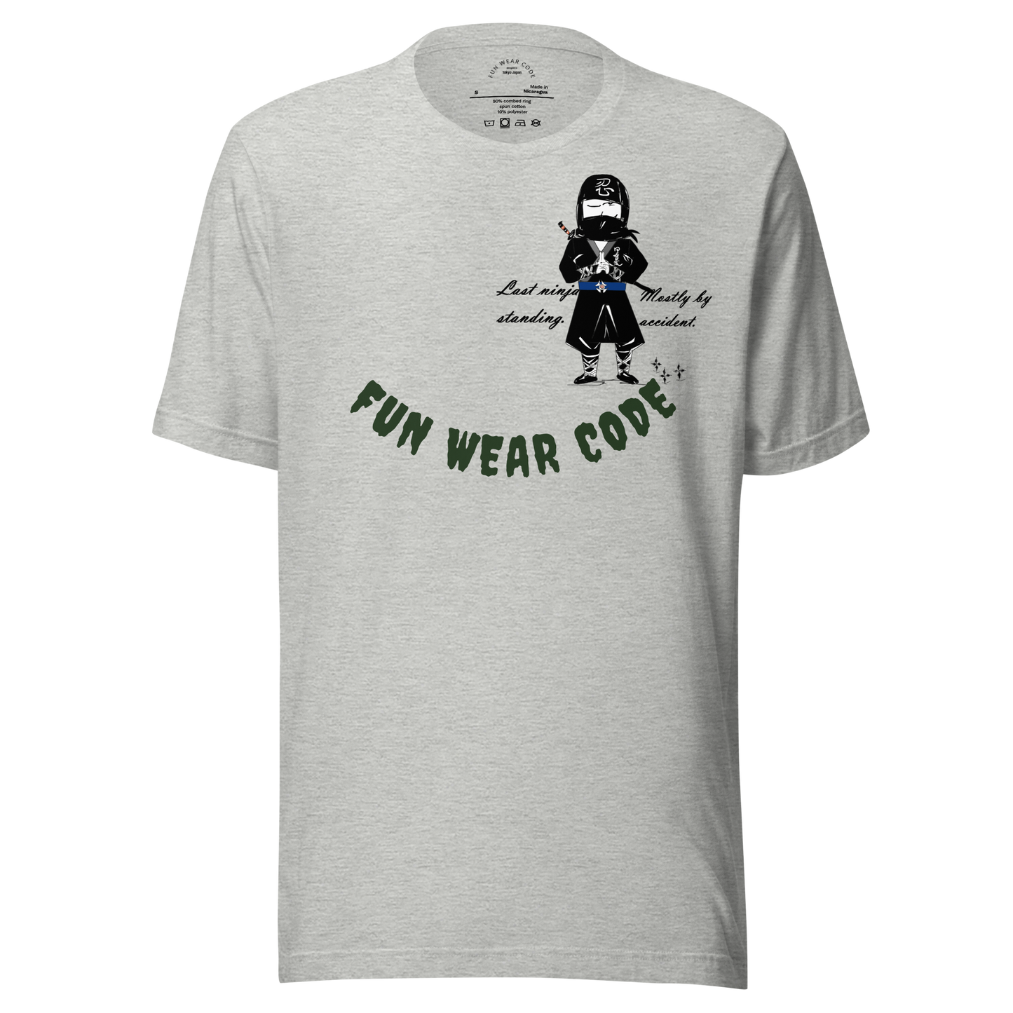 Playful Ninja Theme  T-Shirt – Japanese Martial Arts Iconic Tee | FunWearCode