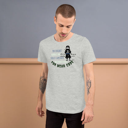 Playful Ninja Theme  T-Shirt – Japanese Martial Arts Iconic Tee | FunWearCode