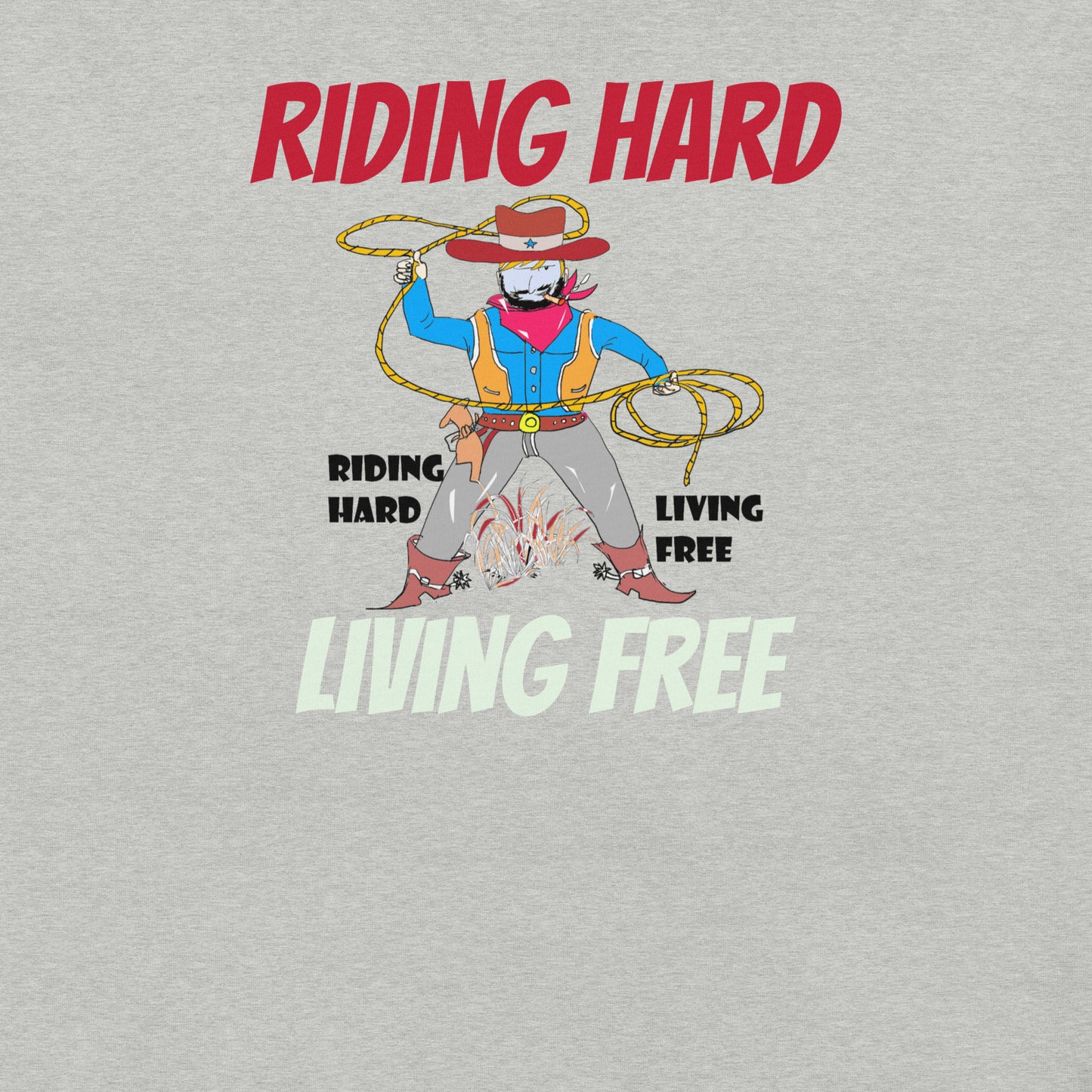 Camiseta vaquera con estampado - Camiseta vintage estilo western | FunWearCode