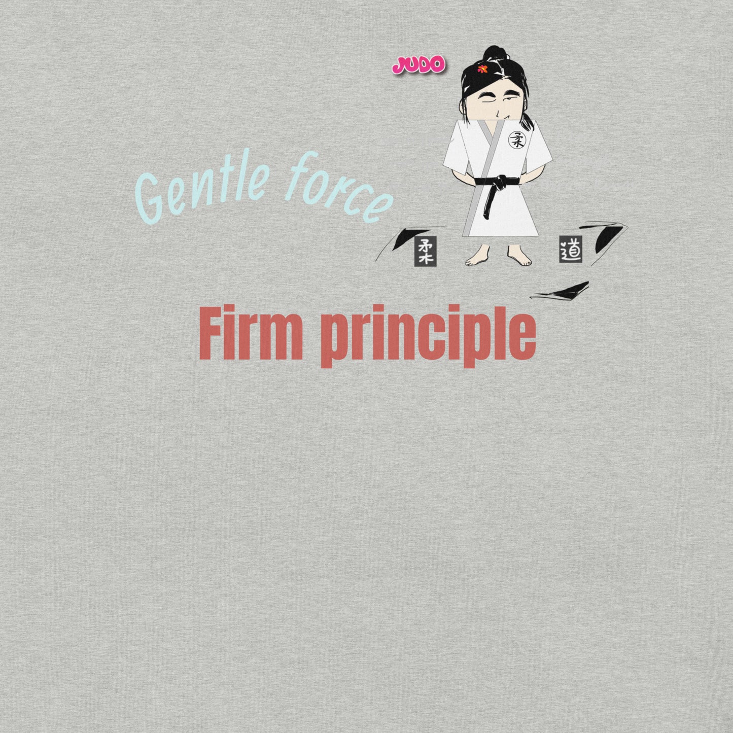 Lady Judo Theme T-Shirt – Comfortable Martial Arts Graphic Tee | FunWearCode