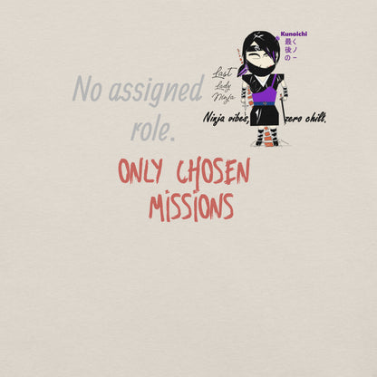 Lady Ninja Graphic T-Shirt – Feminine Martial Arts Theme Tee | FunWearCode