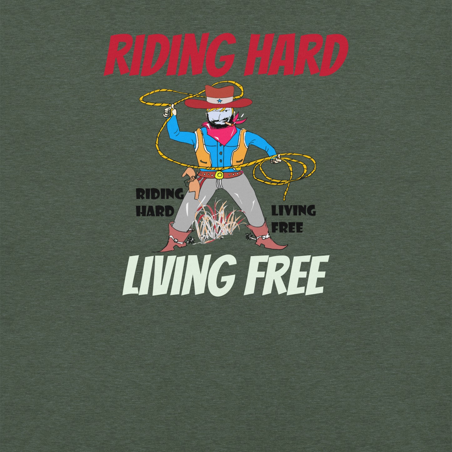 Camiseta vaquera con estampado - Camiseta vintage estilo western | FunWearCode