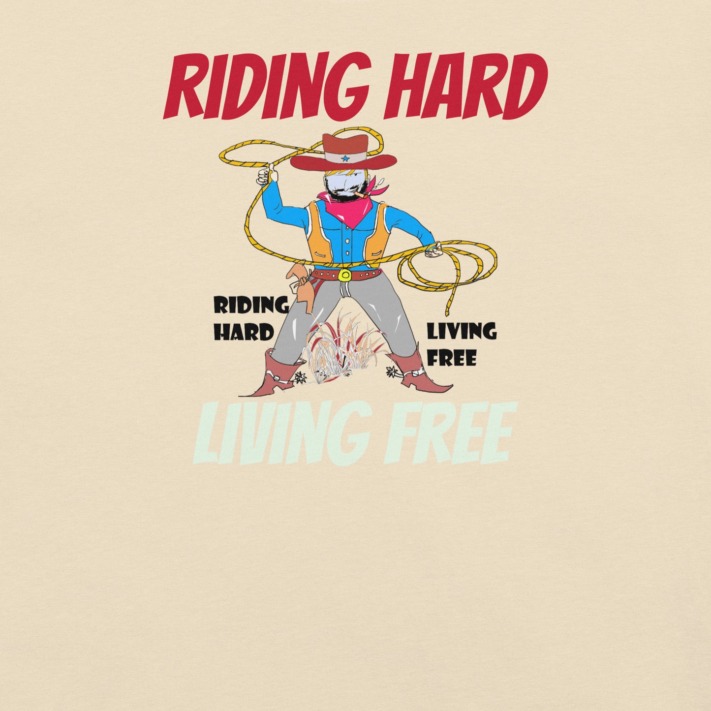 Camiseta vaquera con estampado - Camiseta vintage estilo western | FunWearCode