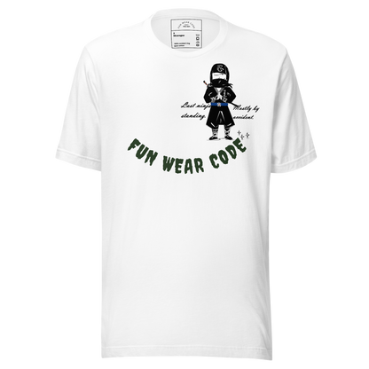 Playful Ninja Theme  T-Shirt – Japanese Martial Arts Iconic Tee | FunWearCode