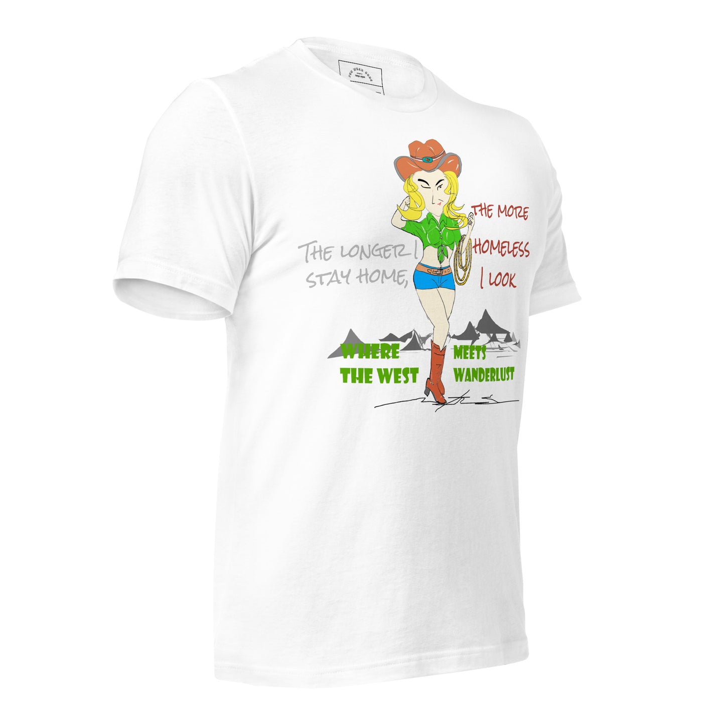 Classic Cowgirl Graphic T-shirt - American Style Tee for Fun-Loving Souls | FunWearCode