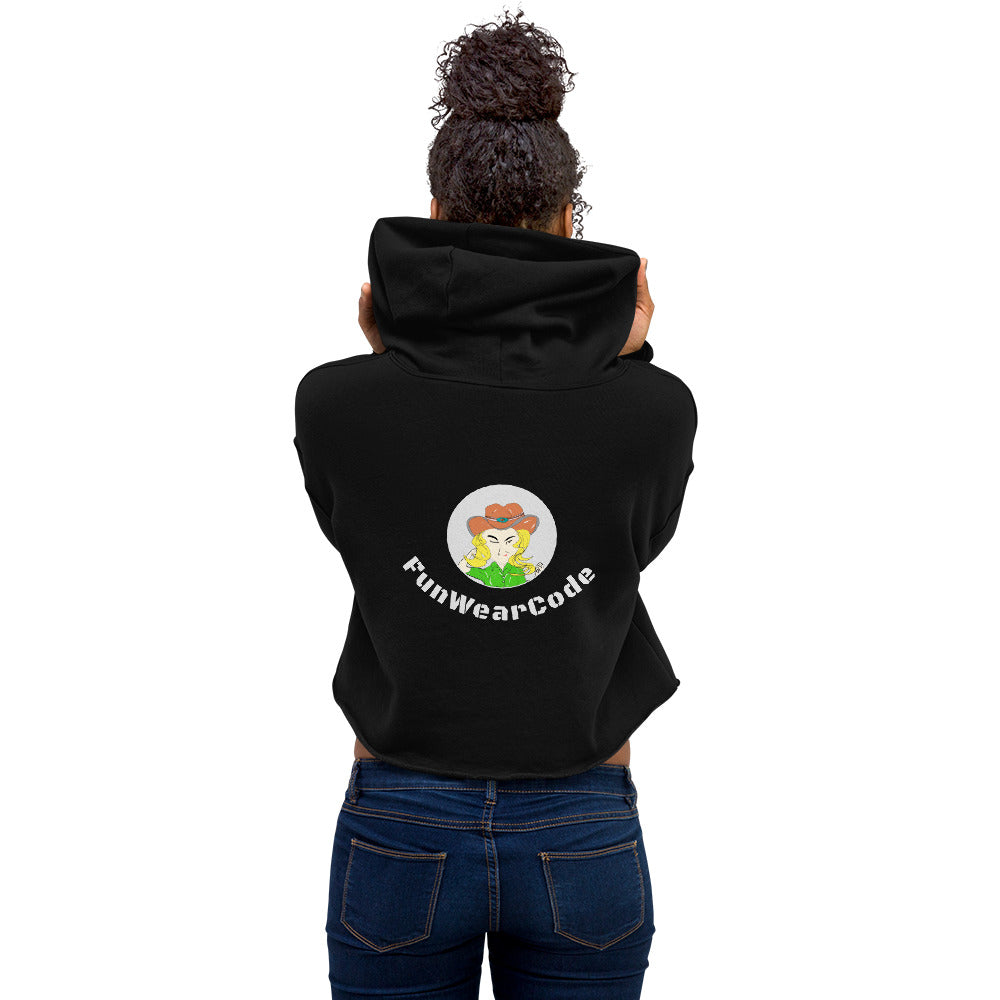 Trendy Cowgirl Crop Hoodie - Classic American Style for Fun-Loving Souls | FunWearCode
