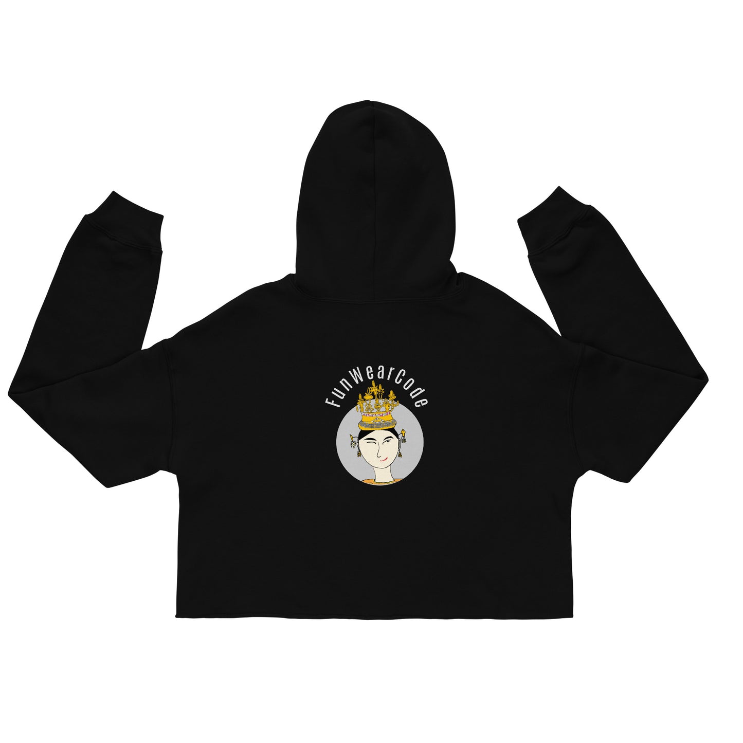 Sudadera corta moderna y acogedora para mujer: diseño tailandés icónico, atrevido y divertido | FunWearCode