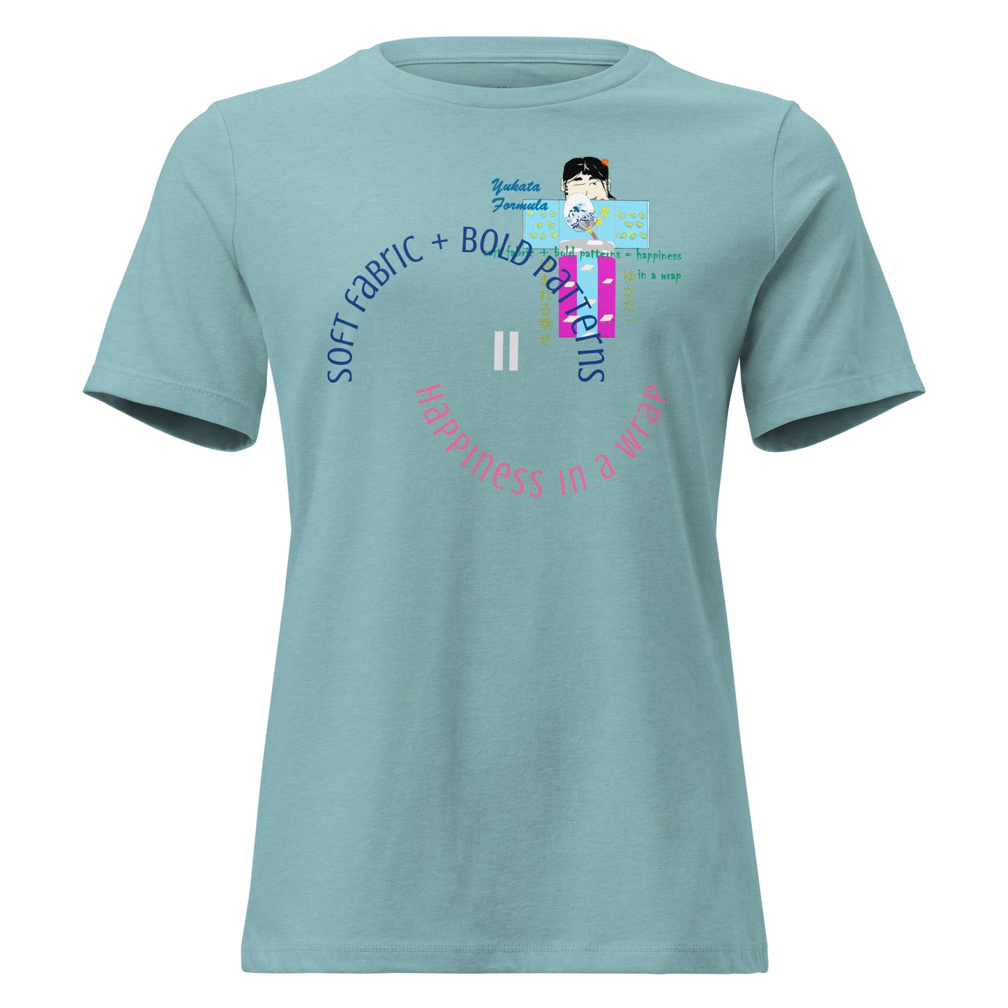 Women’s Relaxed Yukata T-Shirt – Soft Slender Japanese Style Tee | FunWearCode